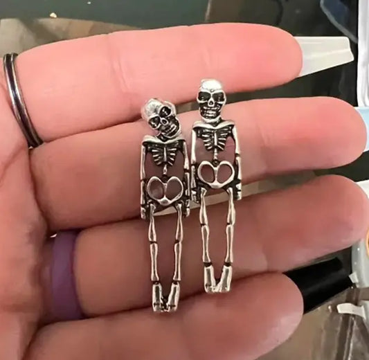 Halloween Skeleton Earrings - Bargain Boutique 