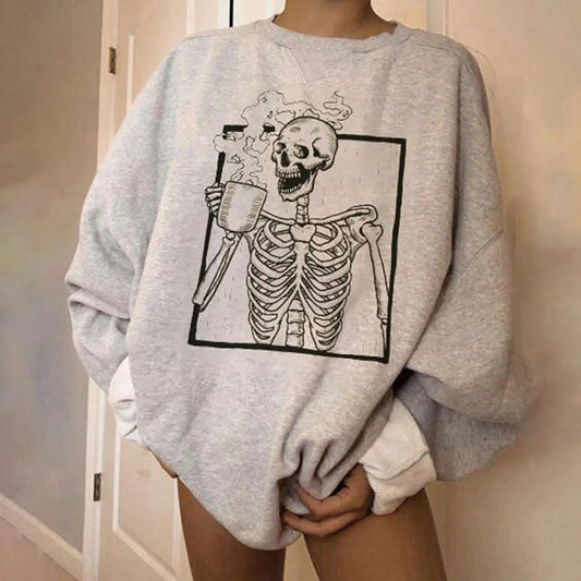 Halloween Print Sweatshirt - Bargain Boutique 