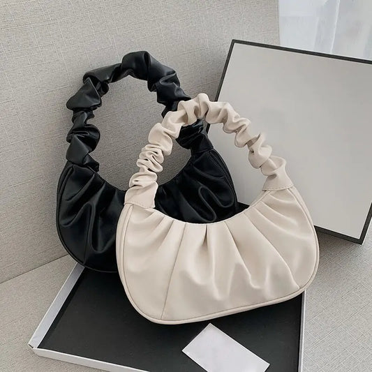 Fashion Cloud Pleated Handbags - Bargain Boutique 